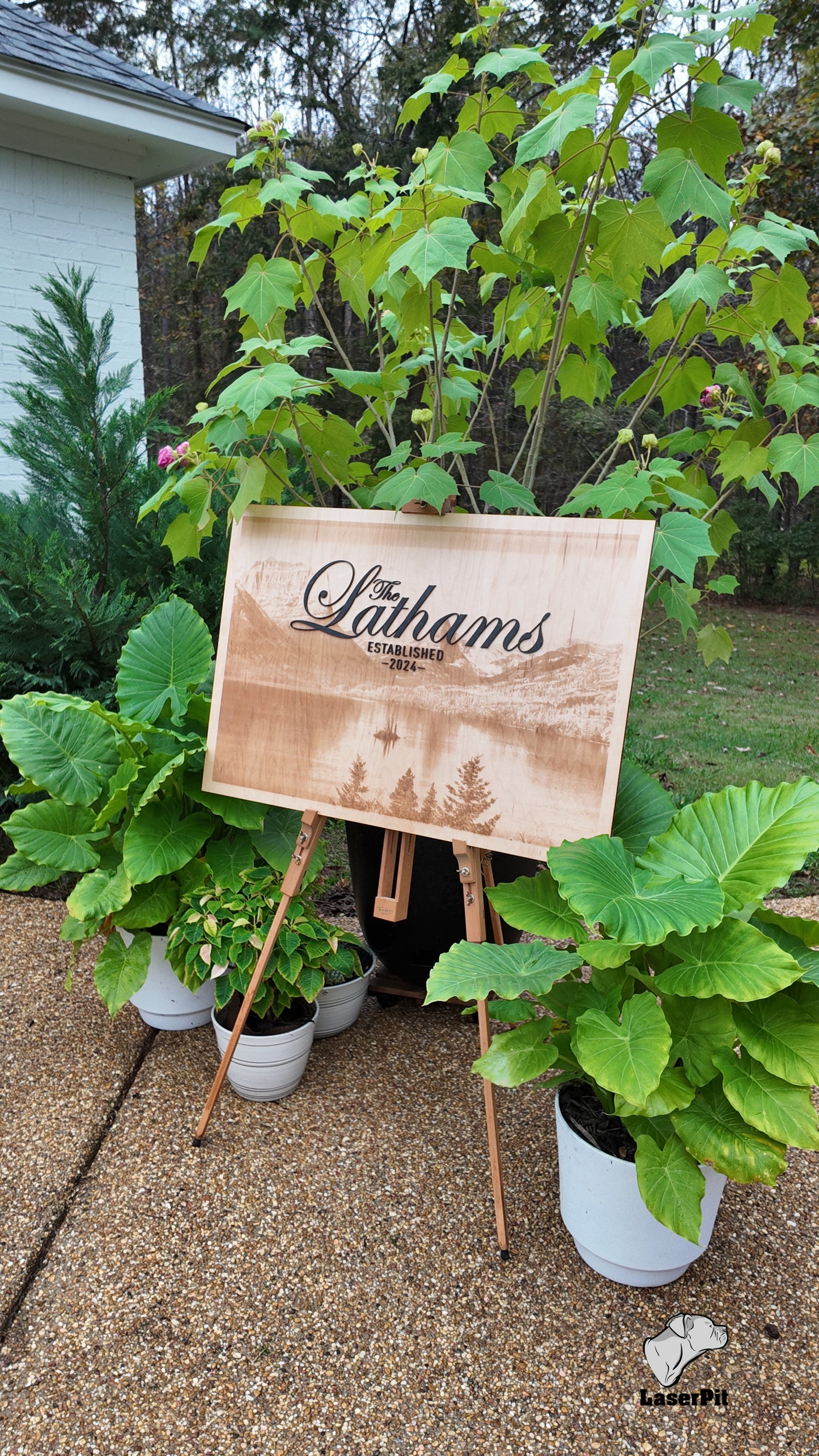 Custom Engraved Wedding Sign | Personalized Birch Wood Decor | Two-Layered Design for Reception or Gift