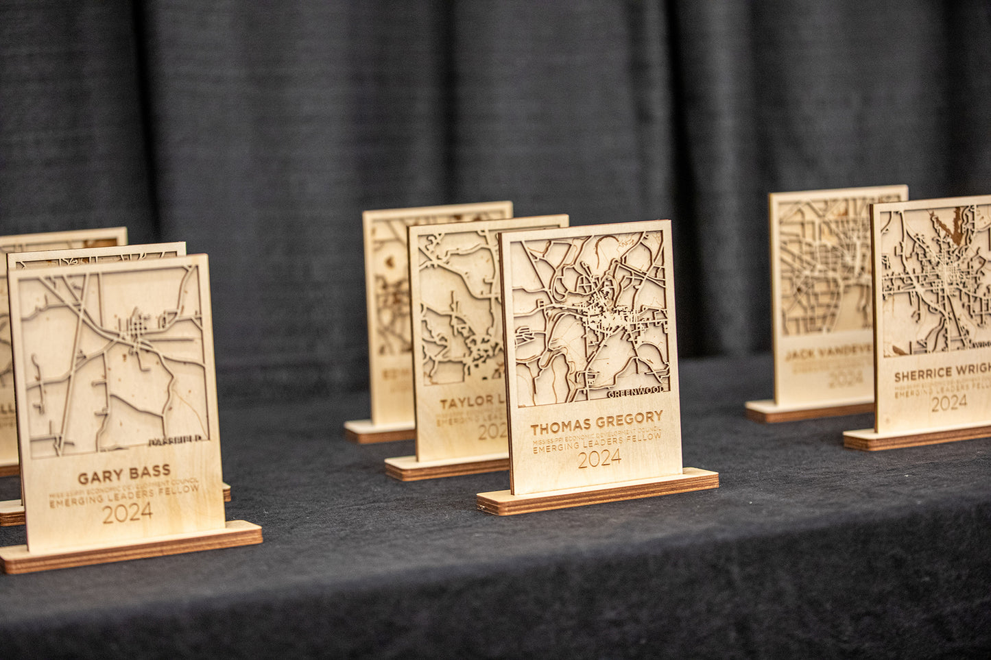 Personalized City Map Award | 2 Layers Roadways and Waterways of City Town County