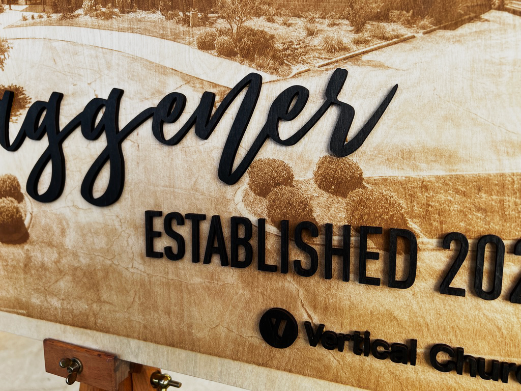 Custom Engraved Wedding Sign | Personalized Birch Wood Decor | Two-Layered Design for Reception or Gift
