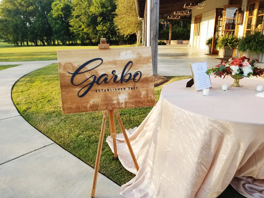 Custom Engraved Wedding Sign | Personalized Birch Wood Decor | Two-Layered Design for Reception or Gift
