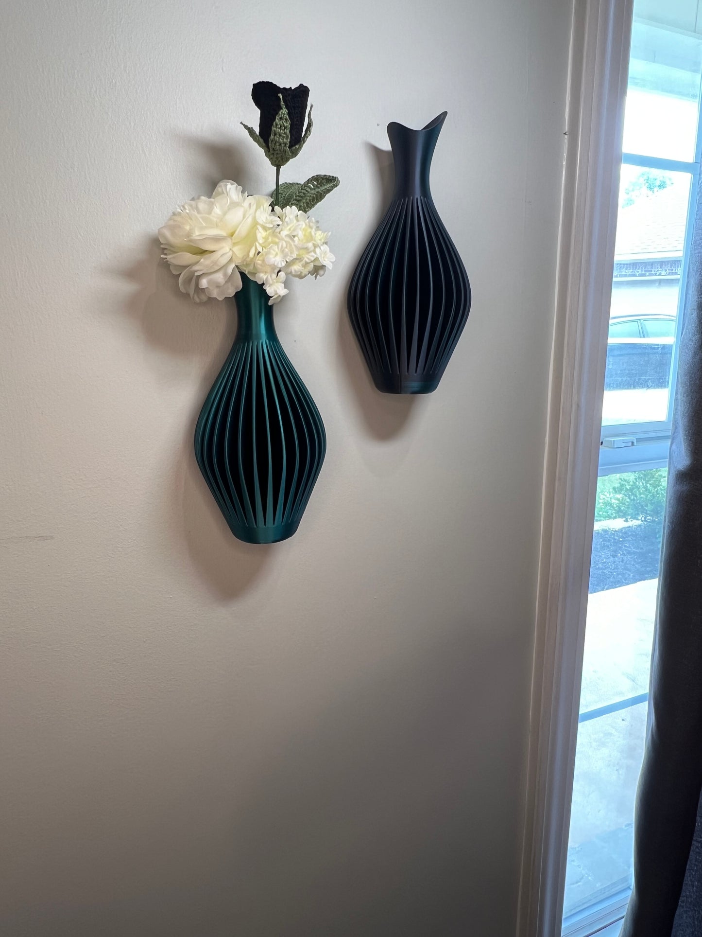 Wall Mounted Vase - Wave Pattern