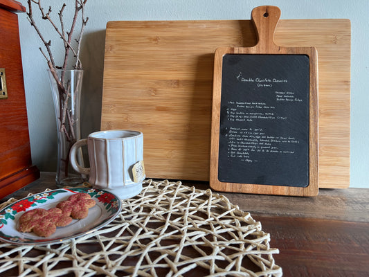 Custom Recipe on Slate Cutting Boards | Upload Your Own Recipe