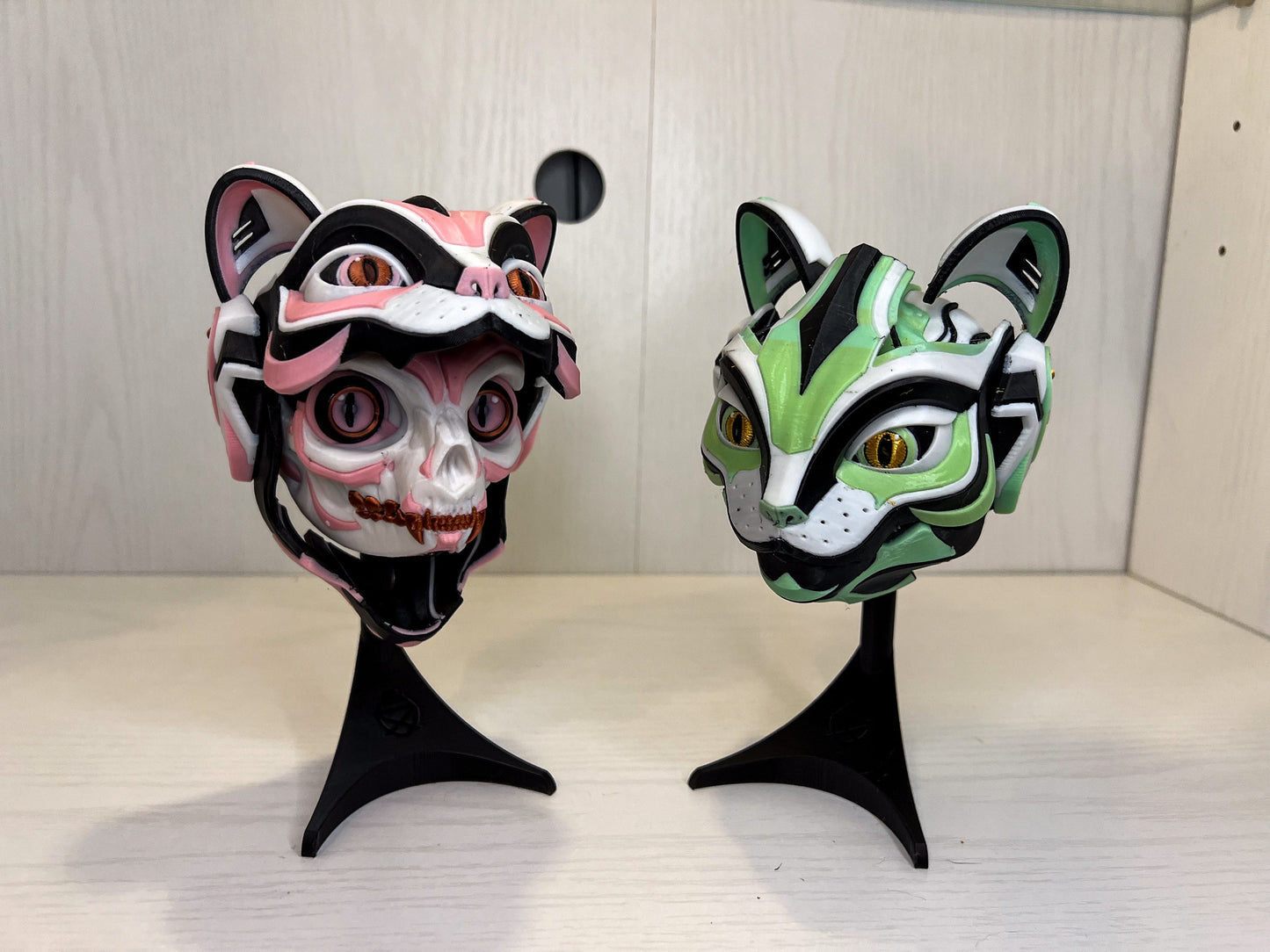 Exclusive Cat Bot Head | Articulating Print | Wall or Desk Mounted | Kitty Robot Gift Idea Catbot Mask Helmet Moving Kid Pipe Cox Skull
