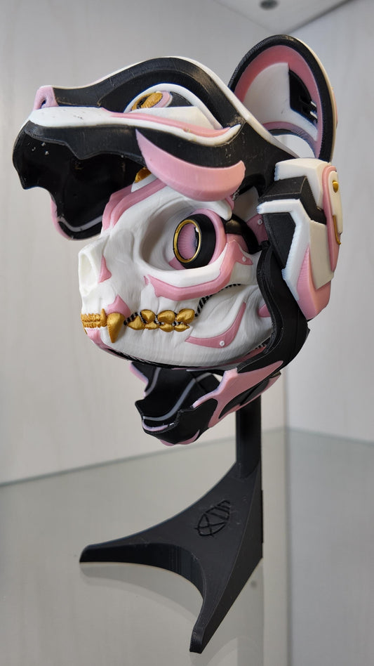 Exclusive Cat Bot Head | Articulating Print | Wall or Desk Mounted | Kitty Robot Gift Idea Catbot Mask Helmet Moving Kid Pipe Cox Skull