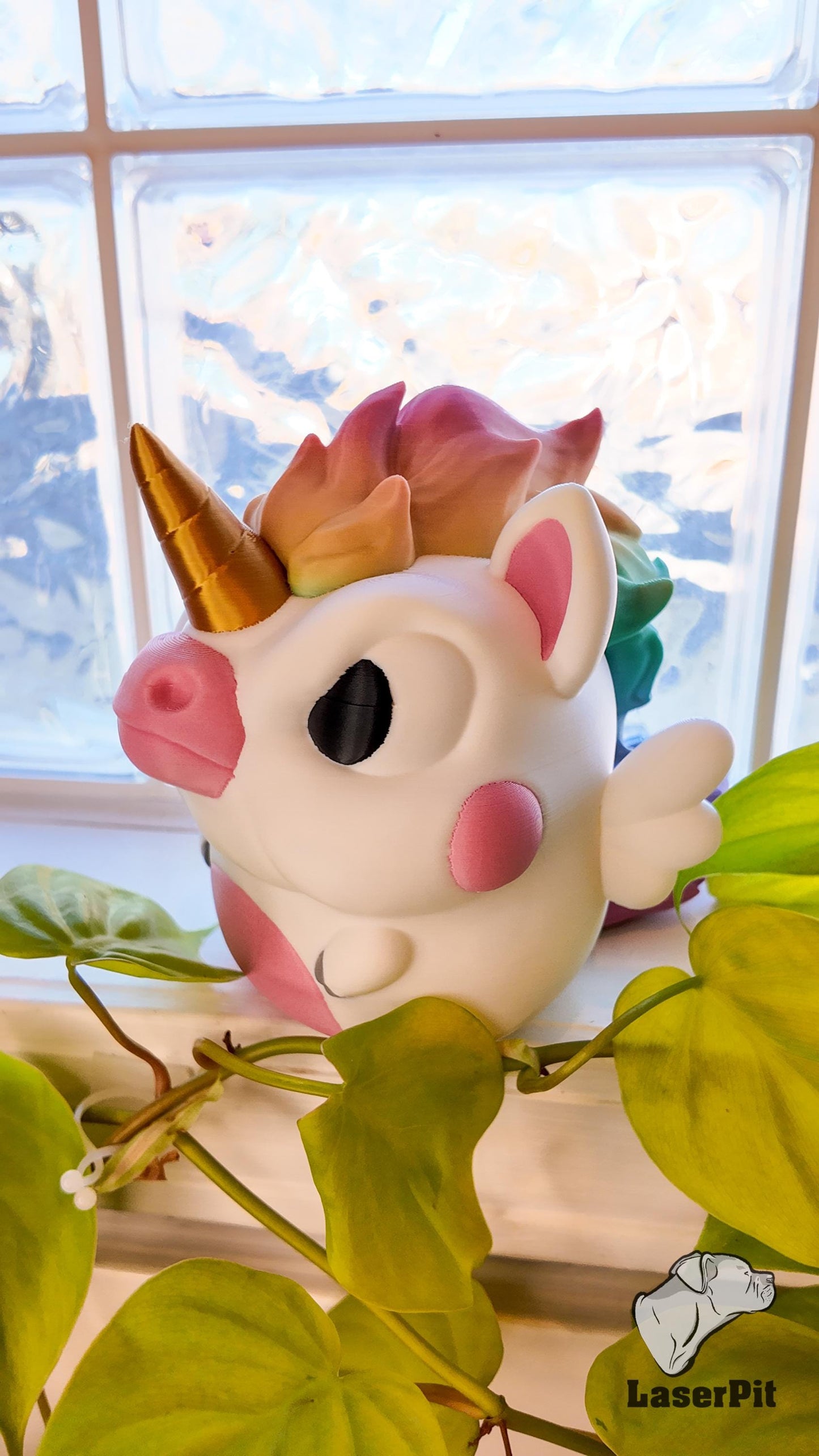 Grumpy Unicorn Figurine | Unii Grumpii 3D Print Mythological Creature Collectable Decor Gift Multicolor Print Cute Adorable Horse