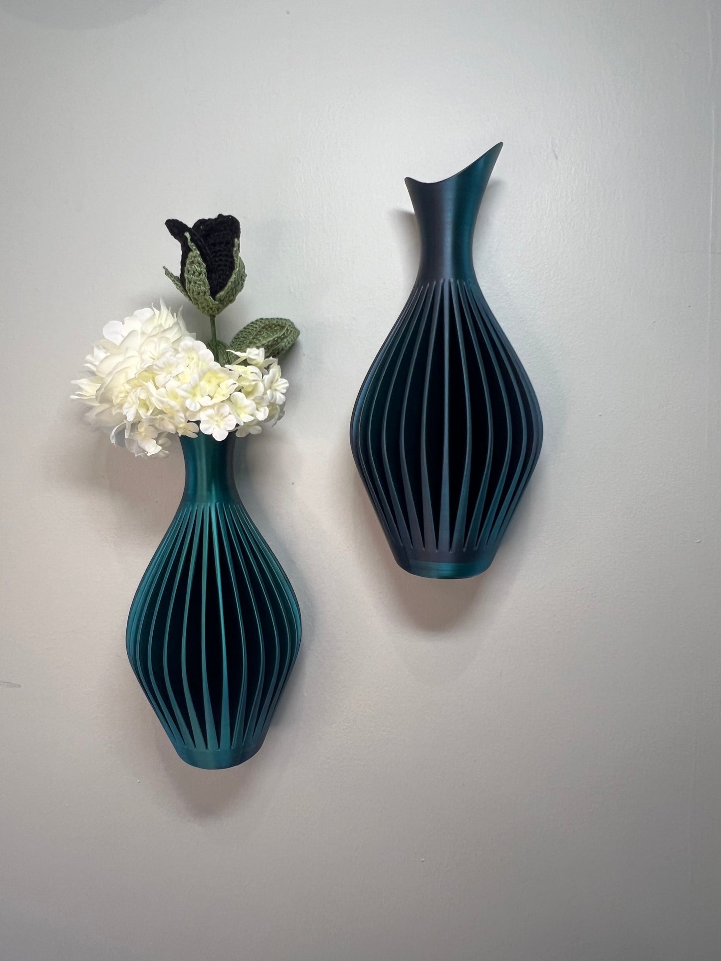 Wall Mounted Vase - Wave Pattern