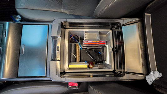 Lexus GX460 Center Console Organizer | 2010 - 2023 | Custom Fit Insert with Trays Key Hooks Velcro Magnets CD Slots Durable Build